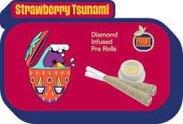 Terra Labs | Strawberry Tsunami Infused Pre-roll | 1 x 1 g