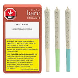 Simply Bare - Craft Flight 3 x 0.5g Pre-Rolls