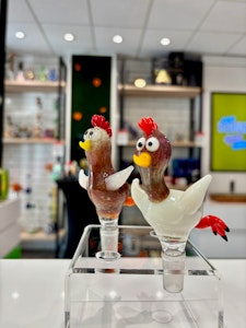 EKA Glass - Eka Glass | Handmade Glass XL Chicken Bowl - 14mm