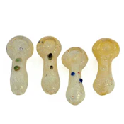 2.5" Spoon Pipe - Yellow w/ Dots