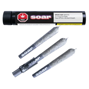 SOAR - Brain Cake 3 x 0.5g Pre-Rolls