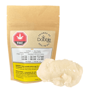 Dabble Cannabis Co. - 1 X 1g  GMO (hash rosin)