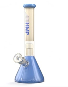 HMP - 11" HMP Milk Blue Glass Beaker Bong