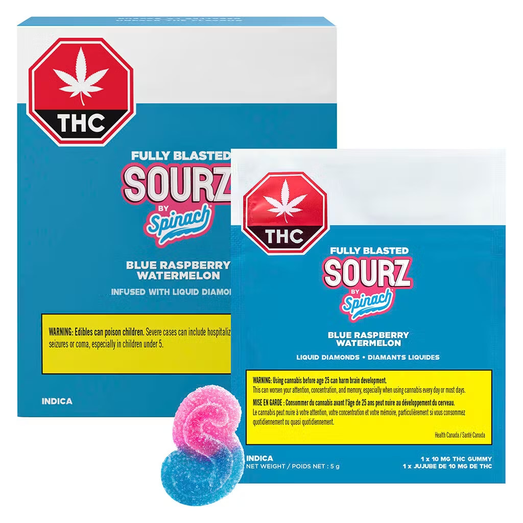 Multipack of 10, Fully Blasted Blue Raspberry Watermelon 1x 10mg Soft Chews
