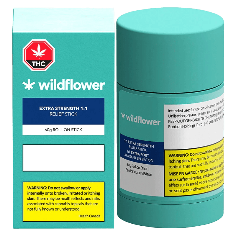 Wildflower Extra Strength 1:1 Relief Stick 500mg (CBD, THC) Stick