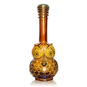 RETRO GLASS | 12" Platinum Metallic Owl Tube