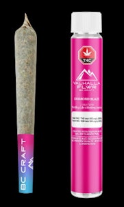 Valhalla FLWR - Diamond Blaze (Cosmic Cherry) Infused Pre Rolls - 0.5g x 3