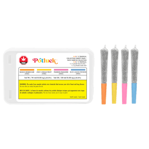 Potluck - Tropical X Burst Collection Infused Pre-Rolls - 0.5g x 4