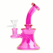 5" Day Glow Bubbler(Pink)