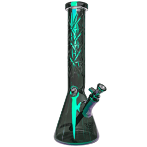 Red Eye Glass - RED EYE TEK - 15" 7mm Thick Terminator Traditions Series Multi-Pointed Hobstar Water Pipe