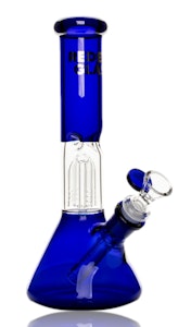 Red Eye Glass - RED EYE GLASS - 10" 4-Arm Tree Perc Water Pipe(Blue)