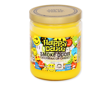 West Coast Gifts - SMOKE ODOR EXTERMINATOR - 13oz Happy Daze Candle