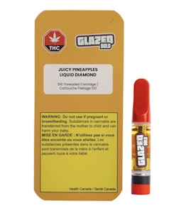 BOLD GLAZED - Juicy Pineapples Liquid Diamonds 1g Prefilled Vape Cartridge Bold Glazed