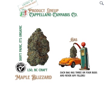 Cappellano Cannabis Co. - Maple Blizzard - 14g
