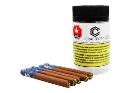 Craftport - Silver Rhino 5 x 0.5g Pre-Rolls