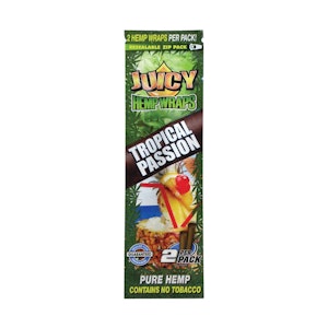 Juicy Jays - Terp-Enhanced Tropical Passion Hemp-Wraps 2pk (Juicy Jays)