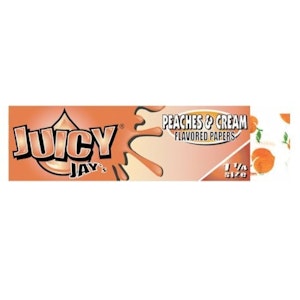 Juicy Jays - Peaches & Cream Flavoured 1 1/4 Rolling Papers (Juicy Jays)