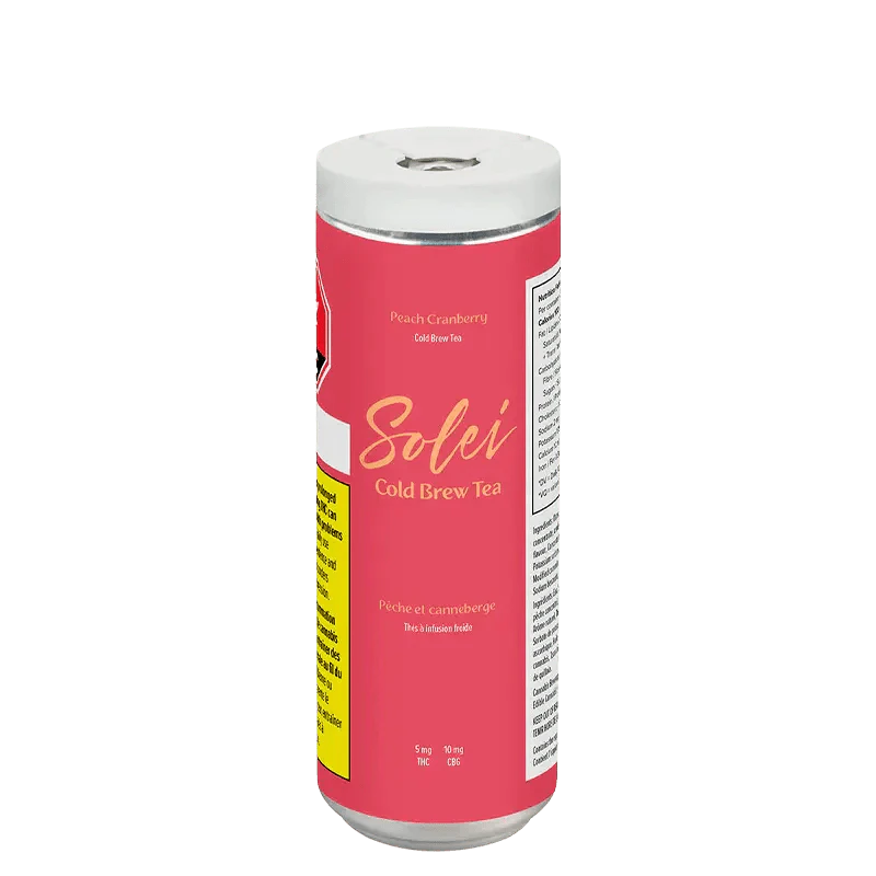 Solei - Solei - Peach Cranberry Cold Brew Tea 355mL Beverage Main Image
