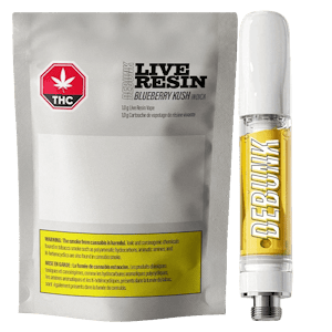 Debunk - Debunk Blueberry Kush Live Resin 1g Prefilled Vape Cartridge