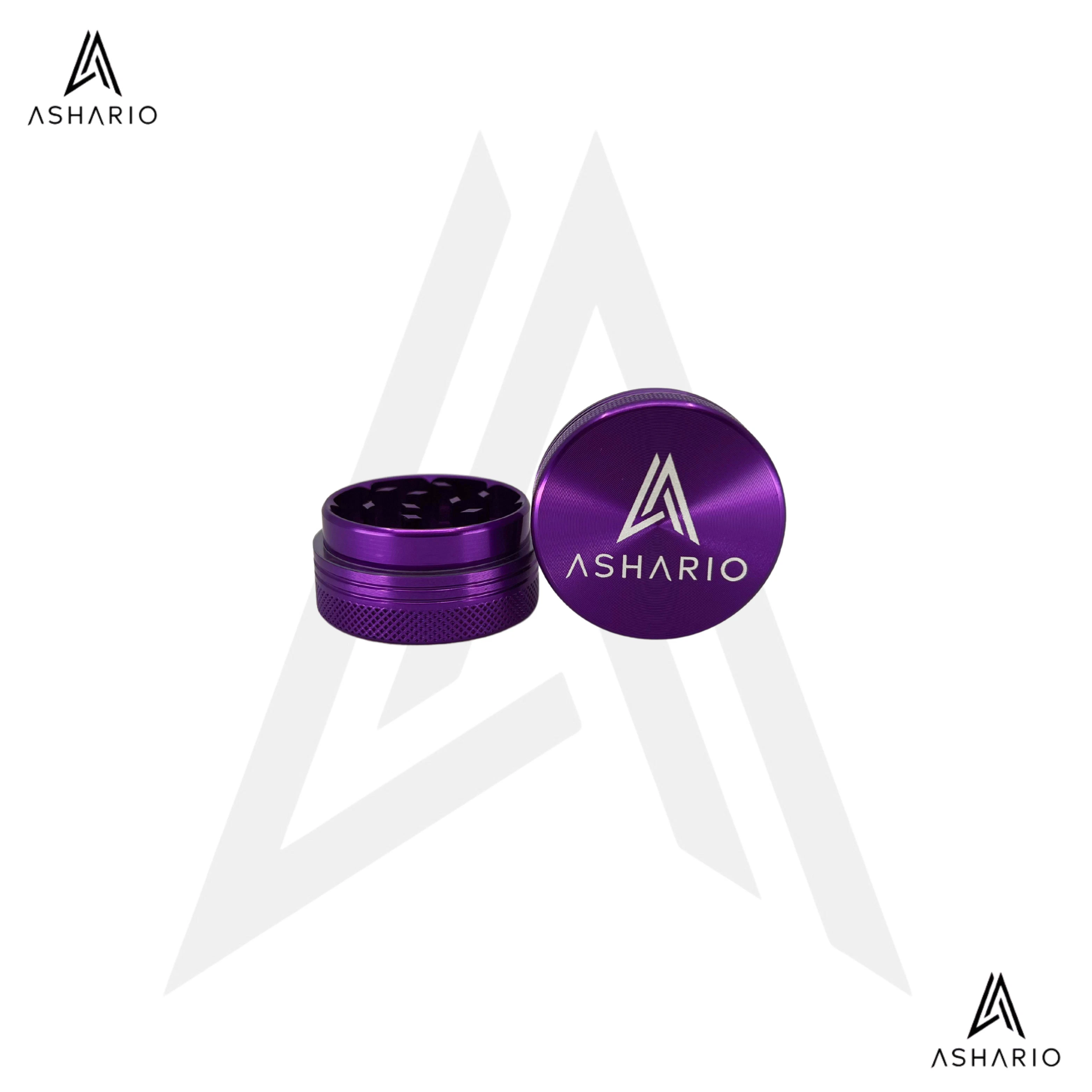 ASHARIO - Ashario Aluminum Grinder Medium 2pc - Purple Main Image