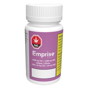 Emprise Canada - EMPRISE - THC:CBD 10:10mg 100 x 0.34g Softgels