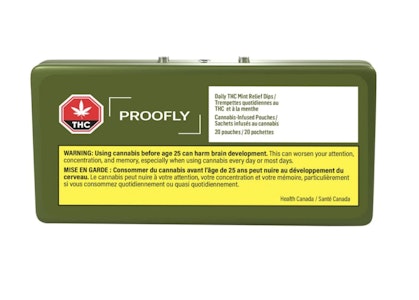 Proofly - Daily THC Mint Relief Dips - 20x10mg THC