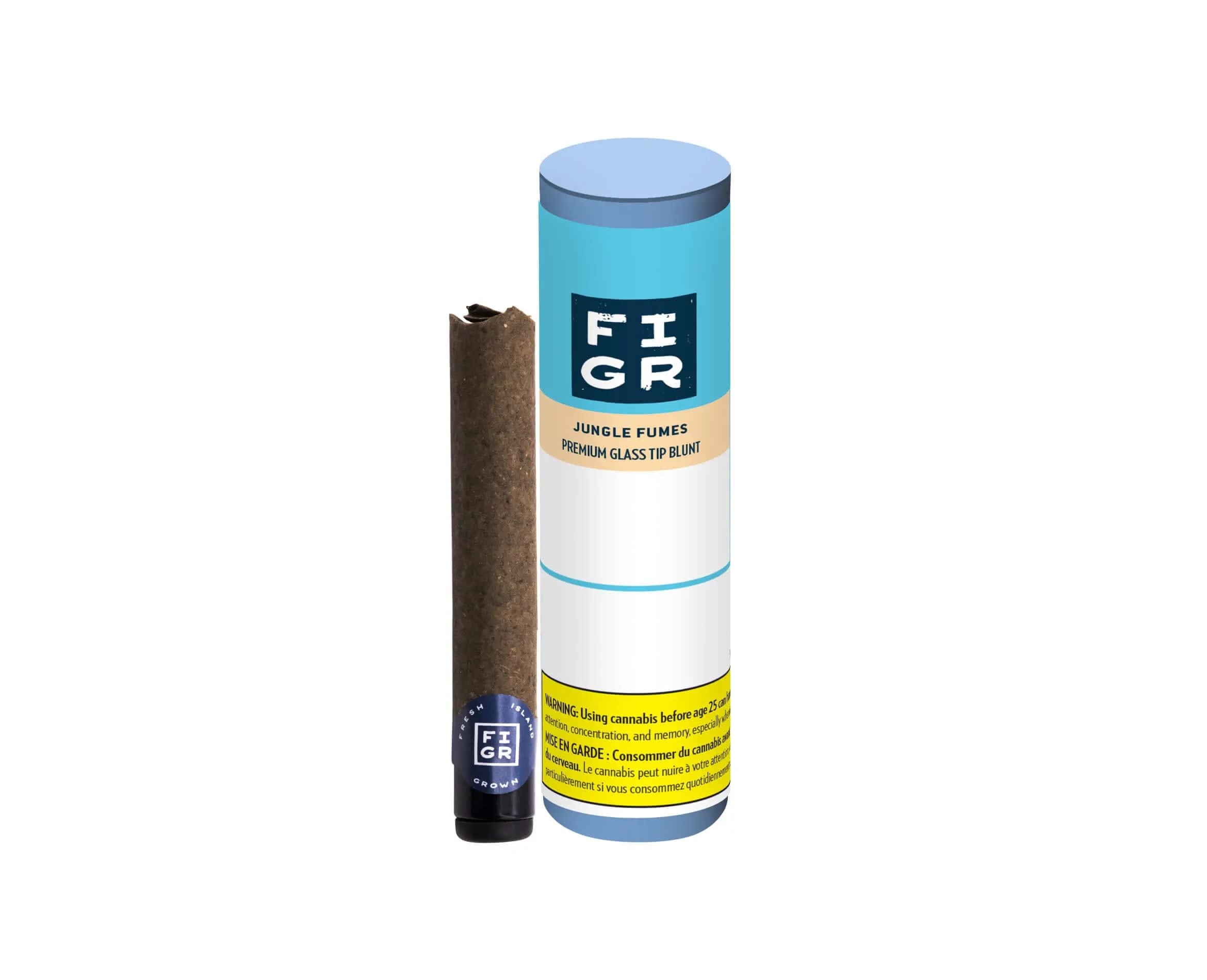 Jungle Fumes  Glass Tip Blunt - Sour Diesel x Chemdawg x Lemon OG 1 X 1g Pre-rolls