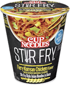 Nissin Cup Noodle - Stir Fry Noodles - Fiery Korean Chicken Flavor