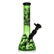 10" Glow-in-the-Dark Smoking Skulls Water Pipe
