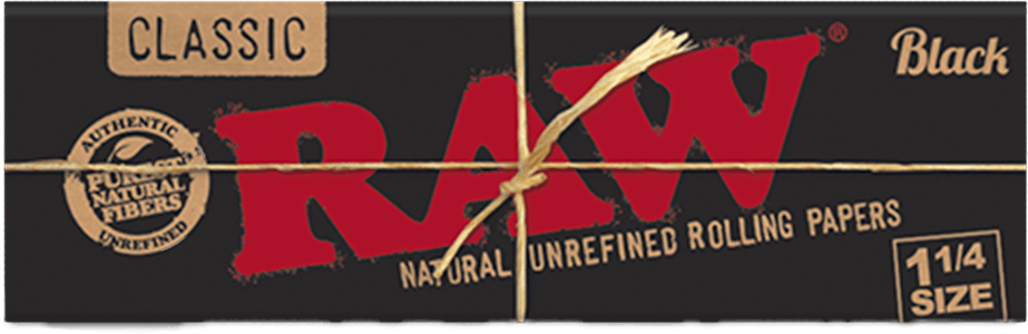 Raw - Raw - 1.25 Papers | Black