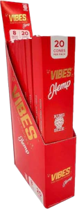 Vibes - Vibes - King Size Hemp Cones | 20-Pack