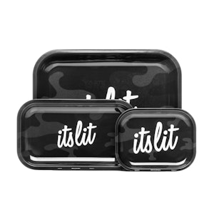 Hemper - Hemper It's Lit Black Camouflage Rolling Tray (Small)