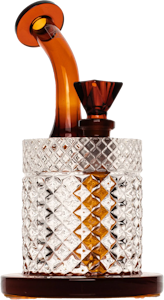 JANE WEST - 7.5" Twenties Collection Bubbler Amber