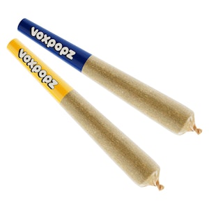 Vox Popz - Shufflez Indica 2 x 0.5g Diamond Infused Pre-Rolls