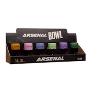 Arsenal 14mm Color Banded Glass Bowl