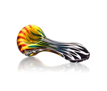 Headsworld  - MULTI COLOUR SWIRL GLASS PIPE |YELOW