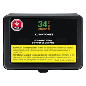 34 Street Seed Co. - 34 Street seed Co - Kush Cookies Seeds - Indica - 5 Pack