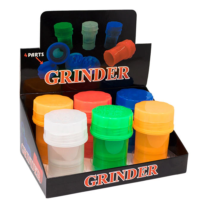Maple Craft - ACC- Assorted Color 4 Part Plastic Grinder Display Of 6 Main Image