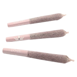 Queen Of Bud - Queen Of Bud - Rose Quartz Infused Rose Diamond Coated Pre-Roll - Indica - 3x0.5g