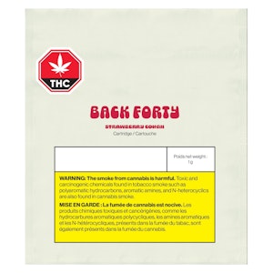 Back Forty - Back Forty-Strawberry Cough 510 Cartridge - Sativa