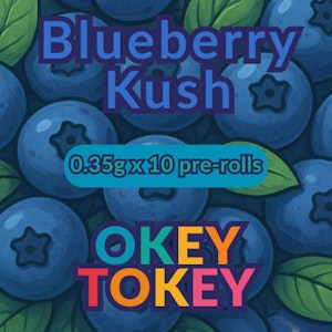 Okey Tokey - Blueberry Kush (0.35g x 10PR) - Okey Tokey