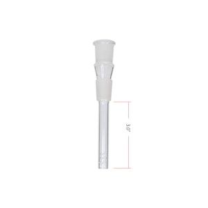 Maple Craft - ACC - Plain Glass 3 Inches Down Stem With 19mm Joint