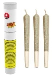 Zest Cannabis - ZEST CANNABIS - Kush Berry 5 x 0.5g Diamond & Shatter Infused Pre-Rolls