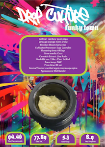 SUGR - Funky Town (Rotating Strain) 1g Live Rosin by SUGR