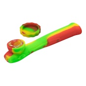 RASTA 6" SILICONE PIPE WITH INBUILT GLASS SCREEN