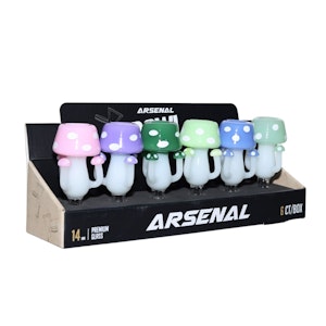 Arsenal - 14mm Arsenal Mushroom Cluster Glass Bowl