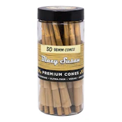 Blazy Susan Unbleached 98mm Shortys Pre-Rolled Cones
