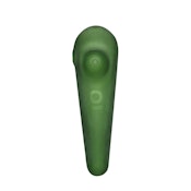 Teardrop Frosted Spoon Pipe (Green)