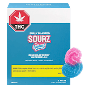 SOURZ by Spinach - Fully Blasted Blue Raspberry Watermelon 1 x 10mg Soft Chews Multipack of 5