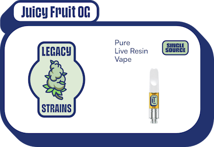 Terra Labs - Juicy Fruit OG Pure Live Resin Vape Cart - 1g